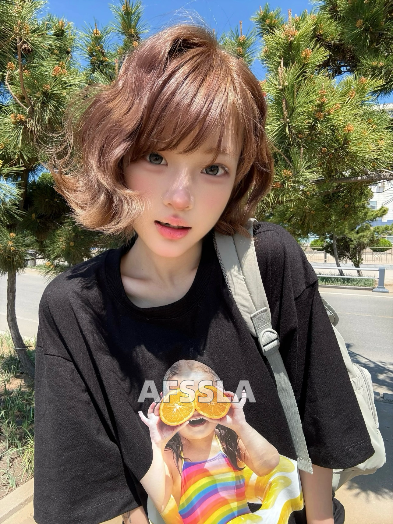 Adlv Baby Face Short Sleeve T-shirt Black