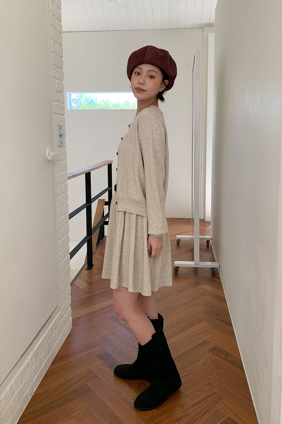 Nashi One Piece & Cardigan SET (2 colors)