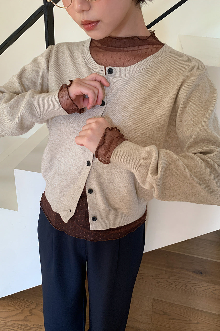 Nashi One Piece & Cardigan SET (2 colors)