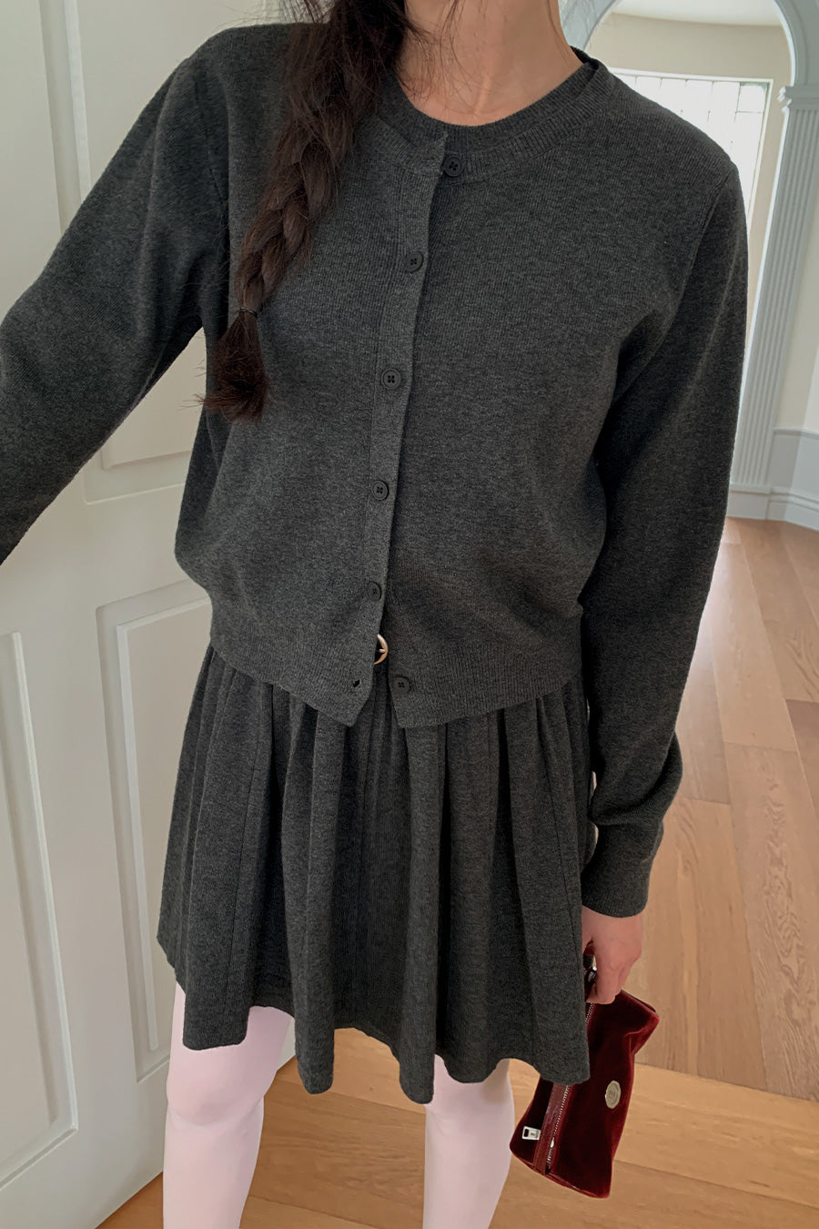 Nashi One Piece & Cardigan SET (2 colors)