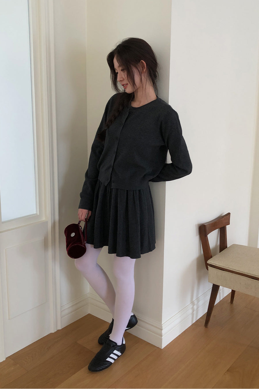 Nashi One Piece & Cardigan SET (2 colors)