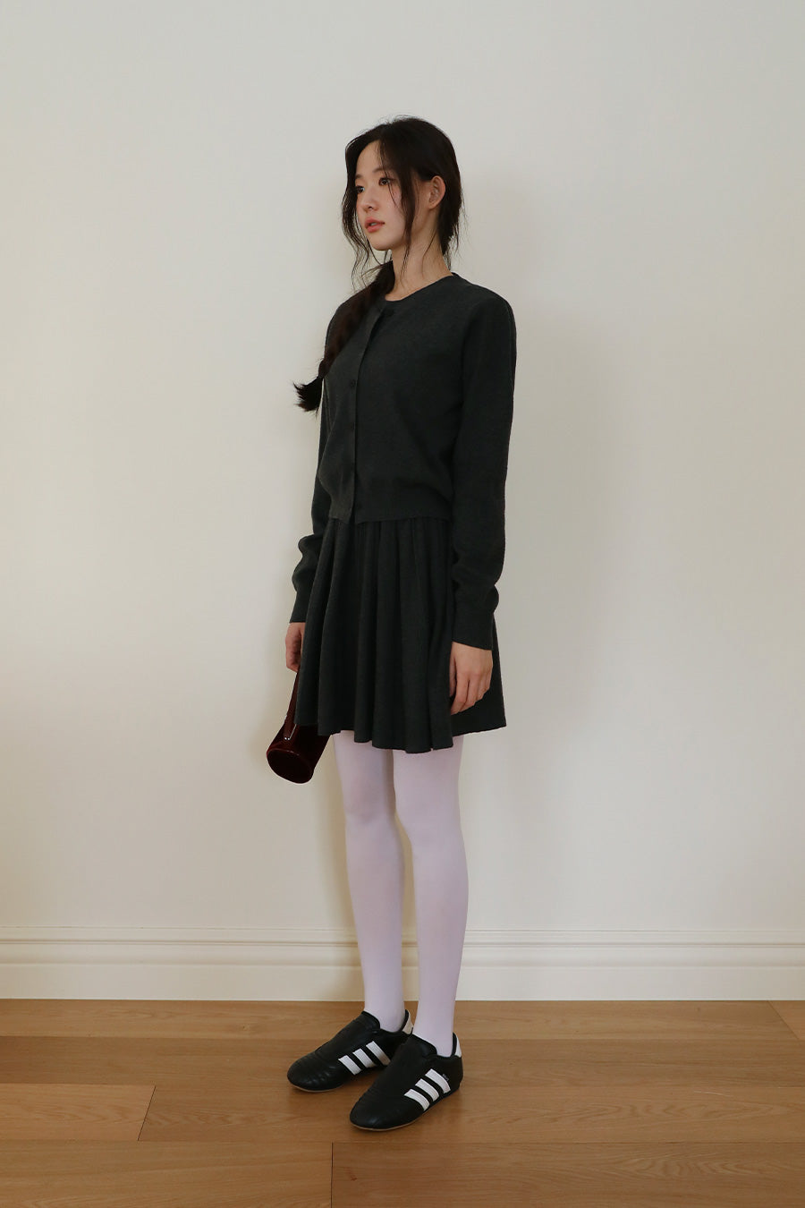 Nashi One Piece & Cardigan SET (2 colors)